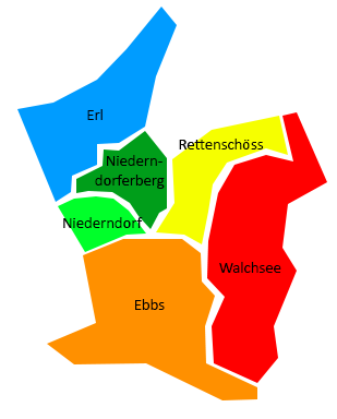 Gemeinden der Unteren Schranne / Gebiet, wo die Saftpresse "Saftkaiser" aktiv ist